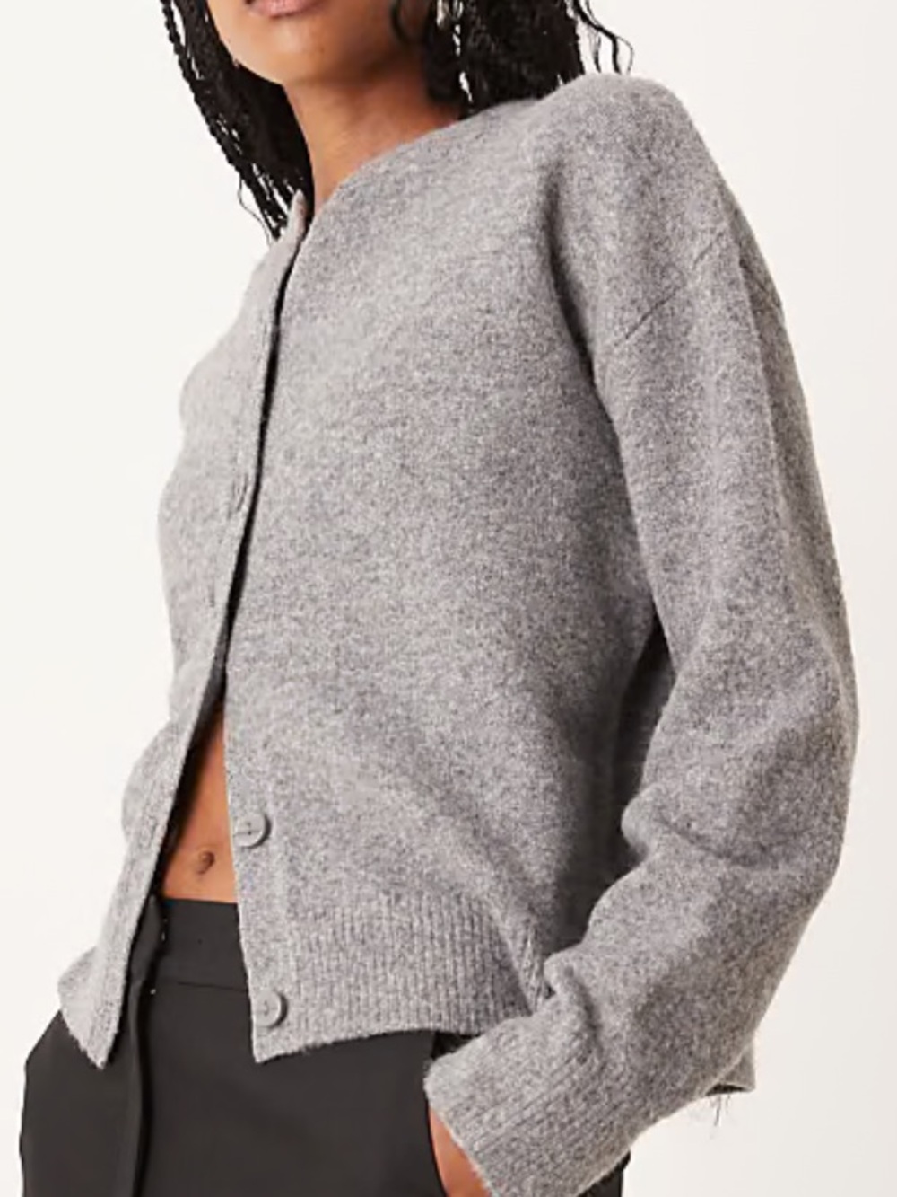 Abercrombie Soft Knit Gray Cardigan Size Small